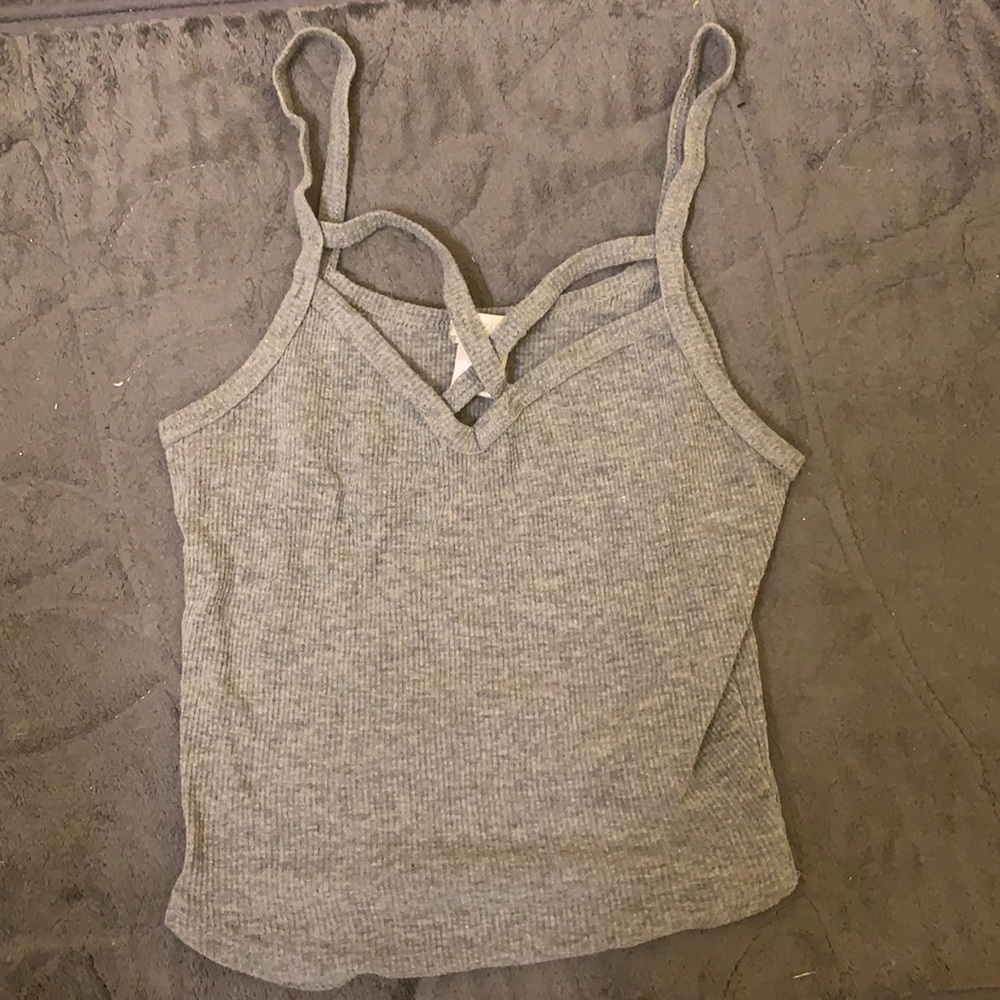 Grey crop top